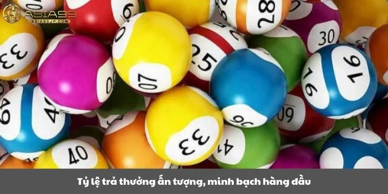 Tỷ lệ trả thưởng ấn tượng, minh bạch hàng đầu