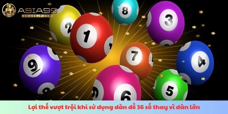 Lợi thế vượt trội khi sử dụng dàn đề 36 số thay vì dàn lớn